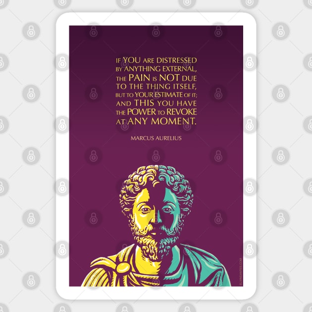 Marcus Aurelius Inspirational Quote: The Power to Revoke Sticker by Elvdant